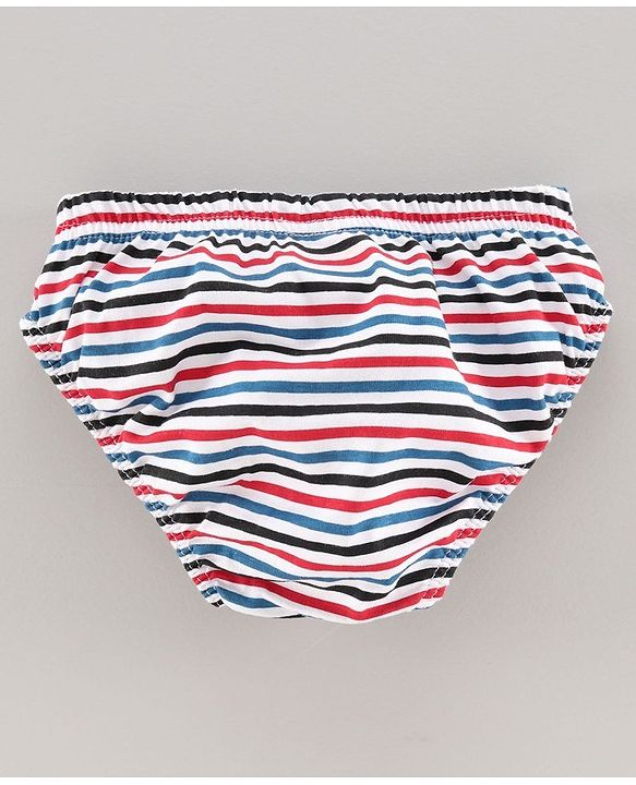 Babyhug 100% Cotton Brief Car Print Pack of 3 - Red White