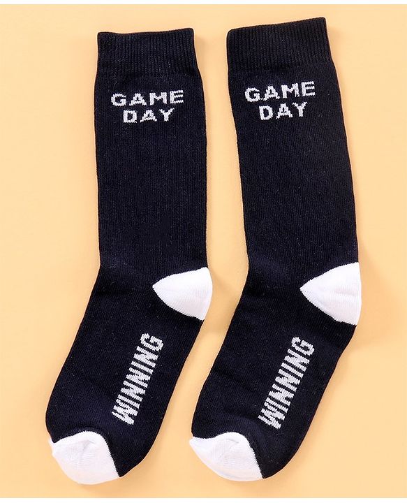 Pine Kids Mid Calf Length Anti-Microbial Socks Pack Of 6 - Blue Grey