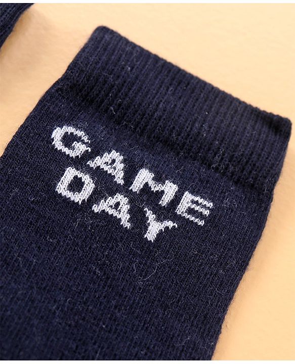 Pine Kids Mid Calf Length Anti-Microbial Socks Pack Of 6 - Blue Grey