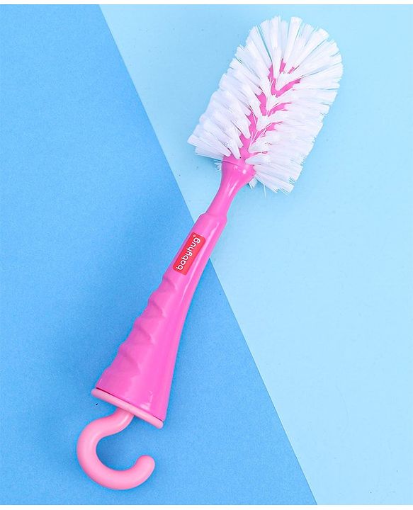 Babyhug Bottle Cleaning & Nipple Brush - Pink