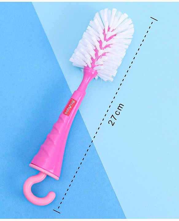 Babyhug Bottle Cleaning & Nipple Brush - Pink