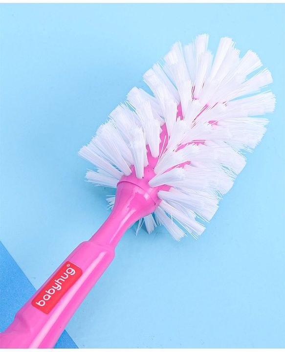 Babyhug Bottle Cleaning & Nipple Brush - Pink