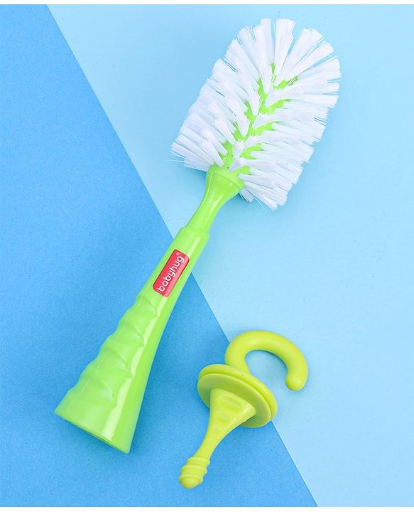 Babyhug Bottle Cleaning & Nipple Brush - Green