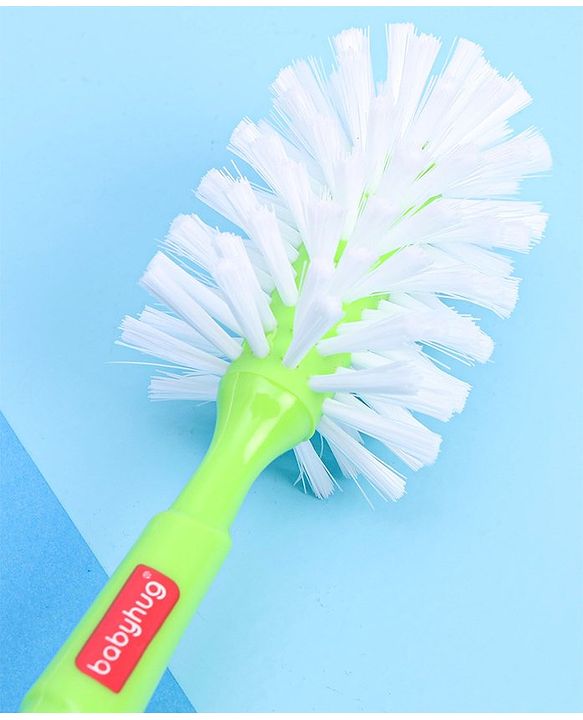 Babyhug Bottle Cleaning & Nipple Brush - Green