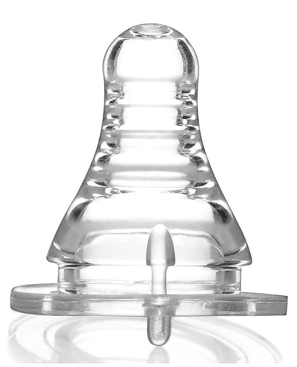 Babyhug Standard Neck Silicone Nipple Medium Flow - Pack of 2