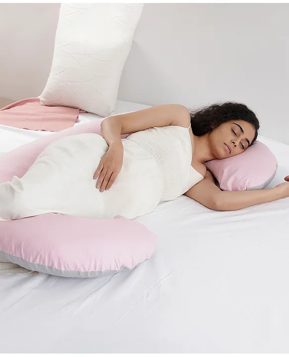 Mi Arcus 100% Organic Cotton C Shape Pregnancy Body Pillow Pink Online in  India, Buy at Best Price from  - 8638029