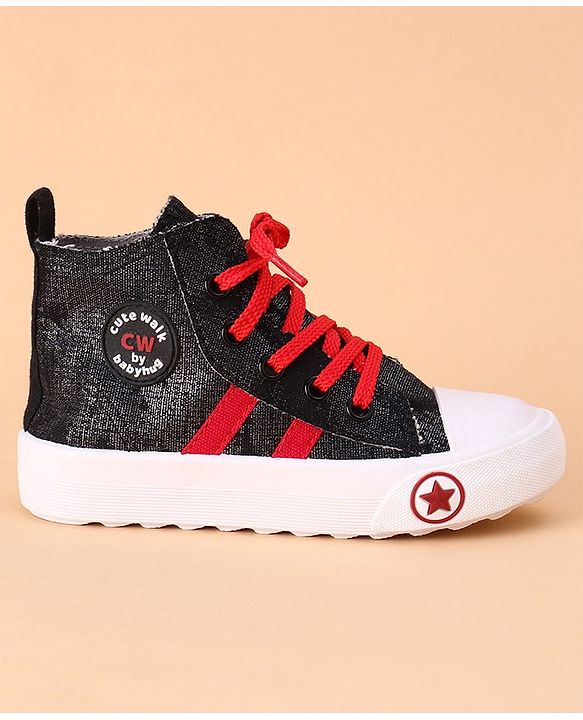 Cute Walk by Babyhug Casual Shoes - Black