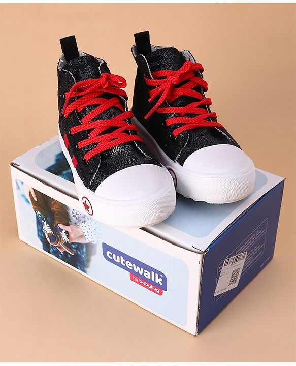 Cute Walk by Babyhug Casual Shoes - Black