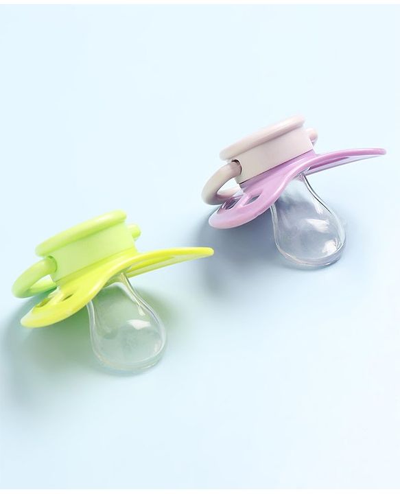 Babyhug Pacifier with PP Case Pack of 2 - Purple Green