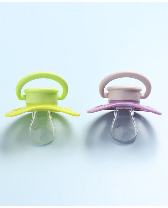 Babyhug Pacifier with PP Case Pack of 2 - Purple Green