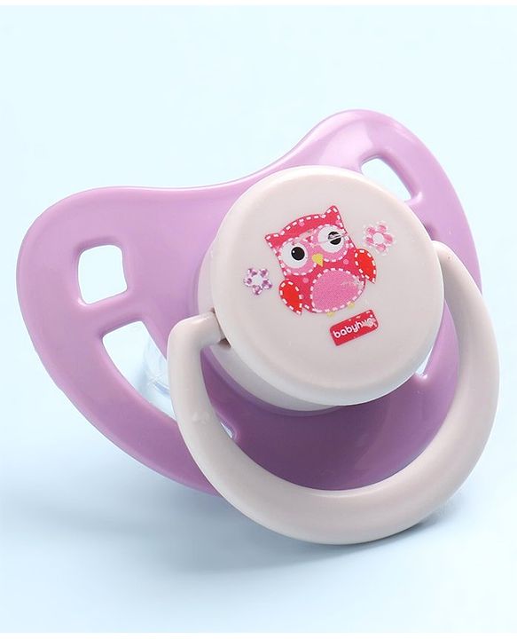 Babyhug Pacifier with PP Case Pack of 2 - Purple Green