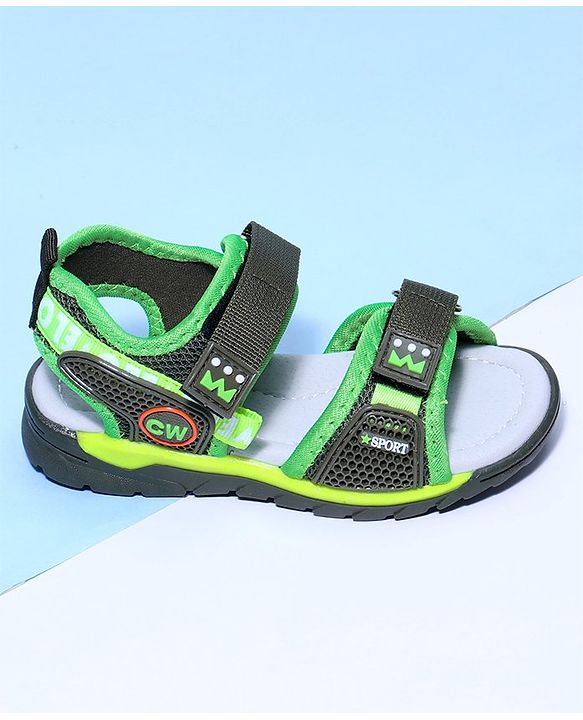 Cute Walk by Babyhug Open Toe Sandal - Green