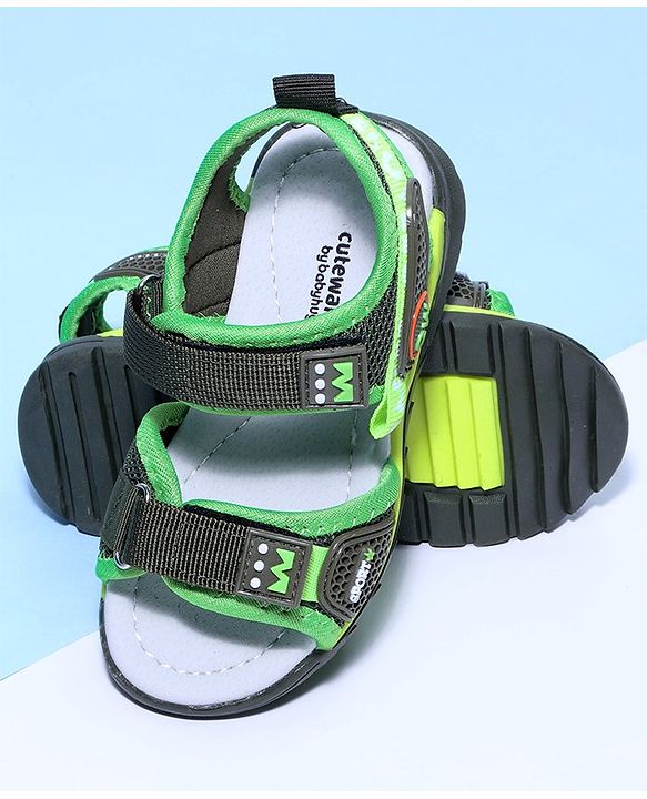 Cute Walk by Babyhug Open Toe Sandal - Green