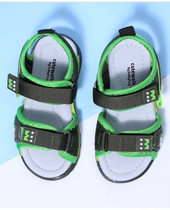 Cute Walk by Babyhug Open Toe Sandal - Green