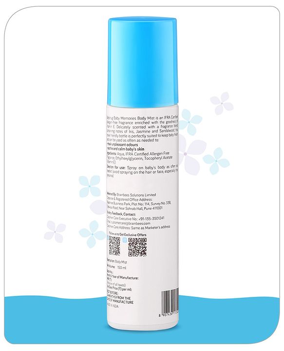 Babyhug Baby Memories Body Mist - 150ml