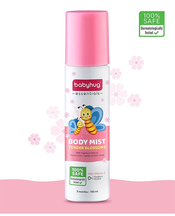 Babyhug Baby Memories Gentle Body Mist  150ml | Alcohol Free | Dermatologically Tested | Skin Friendly | Safe | Everyday Wear