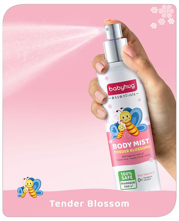 Babyhug Baby Memories Gentle Body Mist  150ml | Alcohol Free | Dermatologically Tested | Skin Friendly | Safe | Everyday Wear