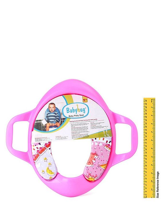 Babyhug Cushioned Potty Training Seat With Handle - Pink