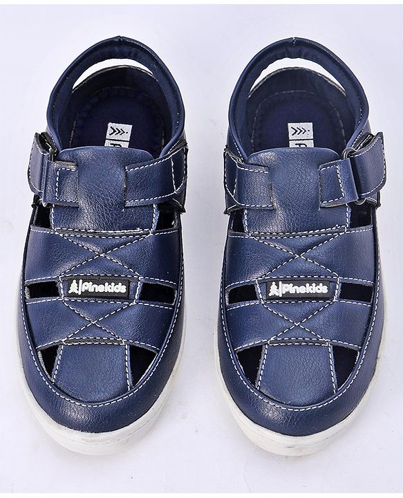 Pine Kids Velcro Closure Sandals - Brown
