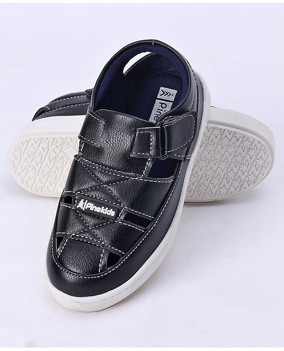 Pine Kids Velcro Closure Sandals - Brown