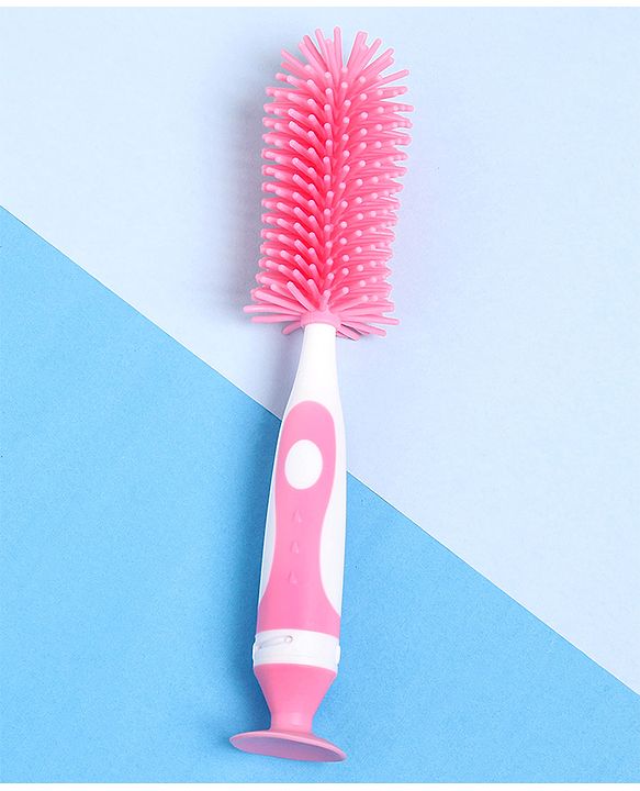 Babyhug Bottle Cleaning & Nipple Brush - Pink