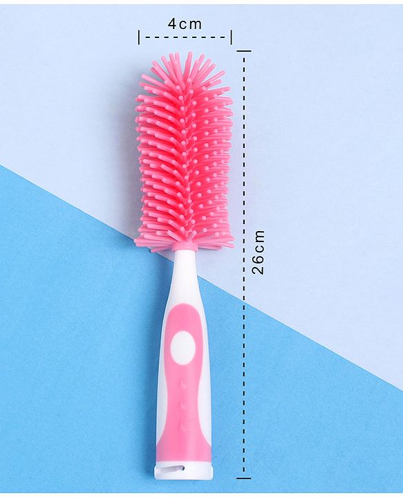 Babyhug Bottle Cleaning & Nipple Brush - Pink