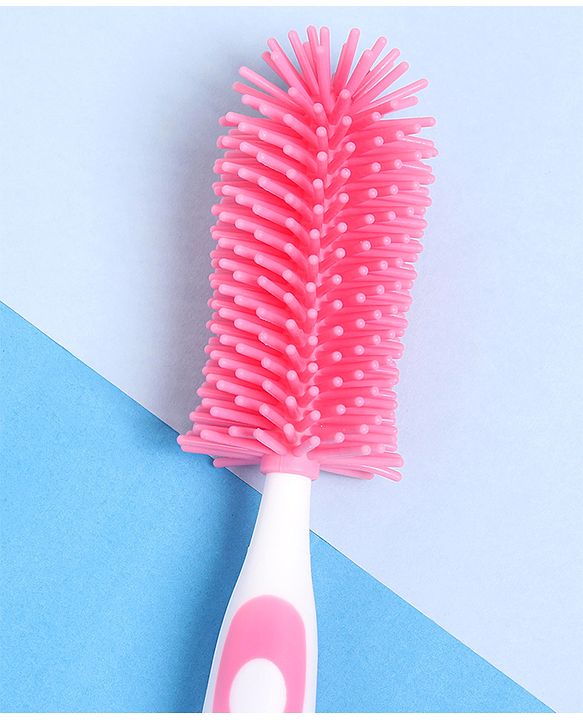 Babyhug Bottle Cleaning & Nipple Brush - Pink