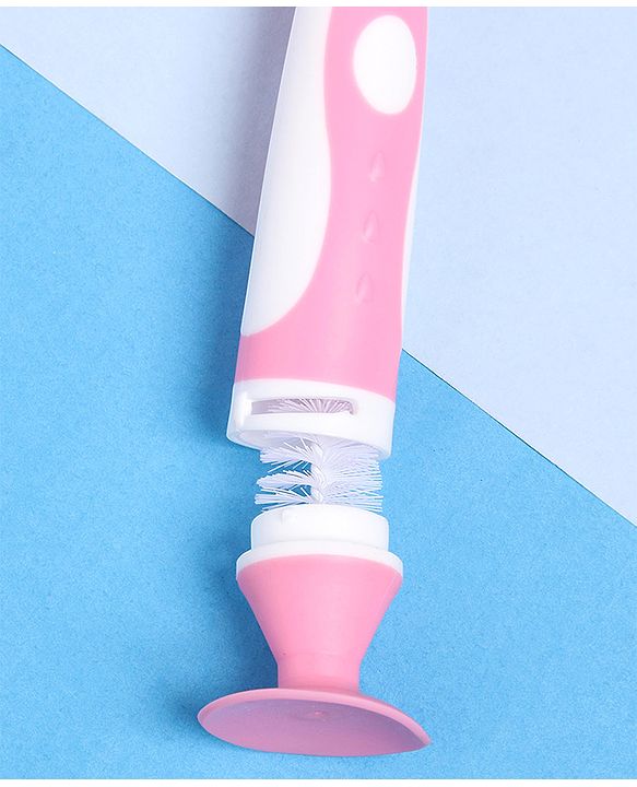 Babyhug Bottle Cleaning & Nipple Brush - Pink