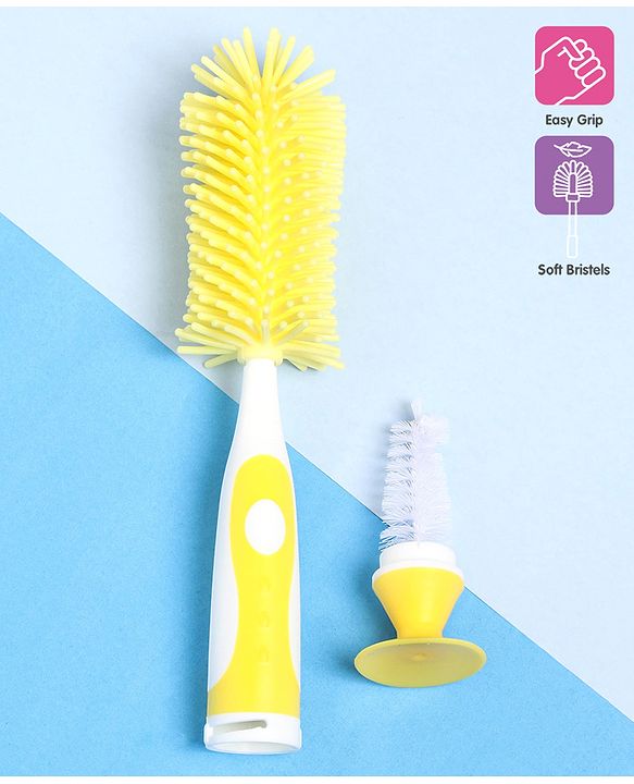 Babyhug Bottle Cleaning & Nipple Brush - Pink