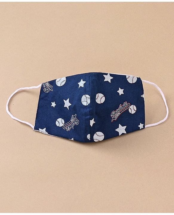Babyhug Anti Viral Carbon Filter Printed Face Mask Pack Of 3 - Blue Red