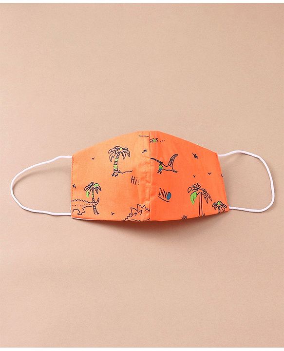 Babyhug Face Mask Printed Pack Of 3 - Multicolor