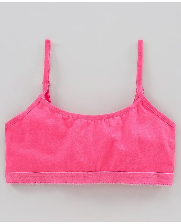 Pine Kids Anti Microbial & Bio Washed Bralette Pack of 2 -  Seashell Pink Hot Pink