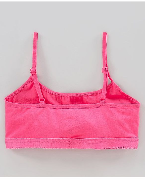 Pine Kids Anti Microbial & Bio Washed Bralette Pack of 2 -  Seashell Pink Hot Pink