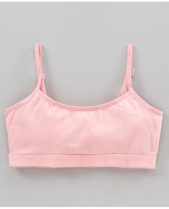 Pine Kids Anti Microbial & Bio Washed Bralette Pack of 2 -  Seashell Pink Hot Pink