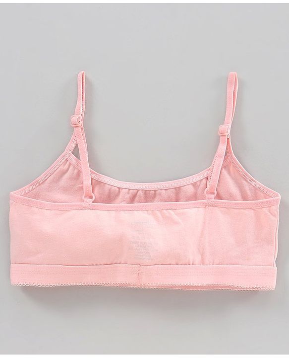 Pine Kids Anti Microbial & Bio Washed Bralette Pack of 2 -  Seashell Pink Hot Pink