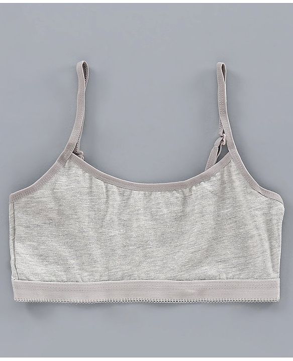 Pine Kids Singlet Anti Microbial & Biowashed Bralettes Pack of 2 - Grey Pink