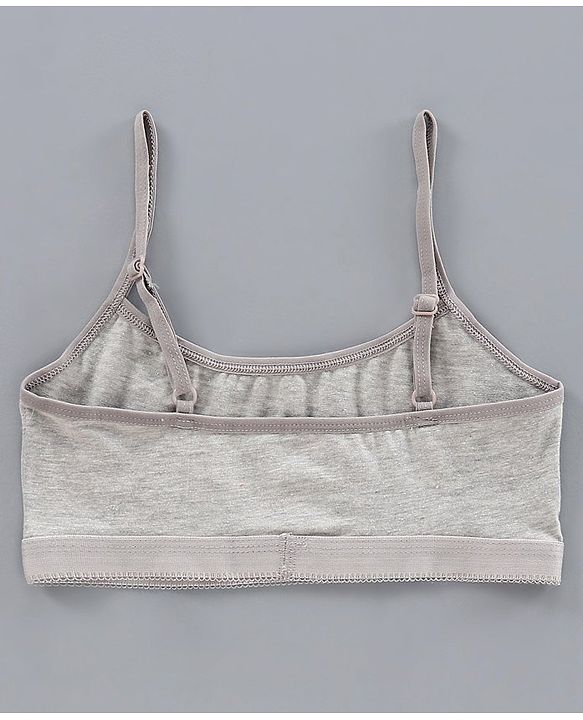 Pine Kids Singlet Anti Microbial & Biowashed Bralettes Pack of 2 - Grey Pink