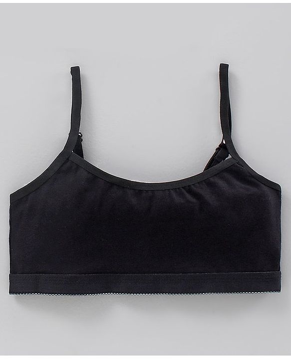Pine Kids Singlet Anti Microbial & Biowashed Bralettes Pack of 2 - Black Blue