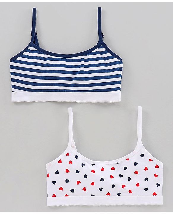 Pine Kids Singlet Anti Microbial & Biowashed Bralettes Pack of 2 - Grey Black