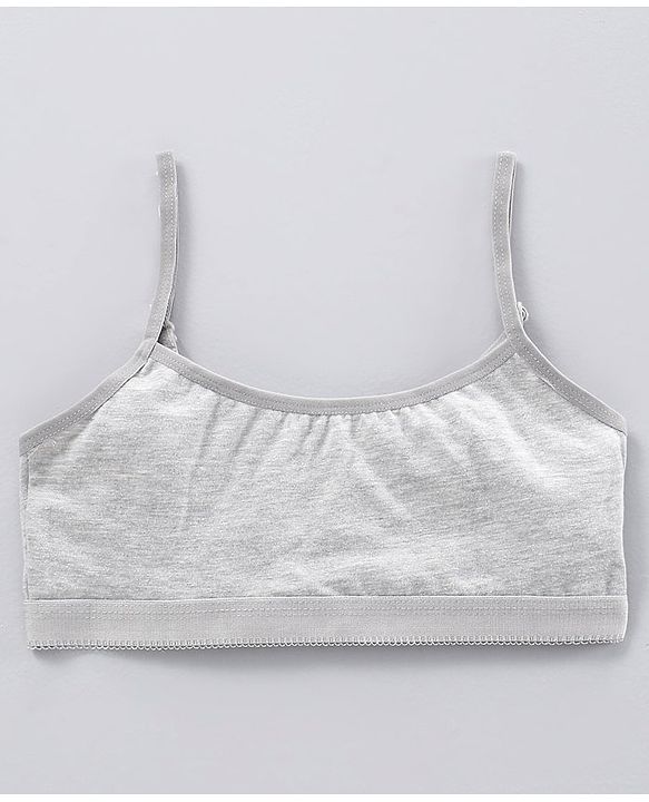 Pine Kids Singlet Anti Microbial & Biowashed Bralettes Pack of 2 - Grey Blue