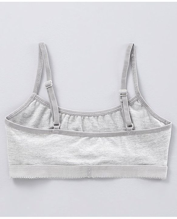 Pine Kids Singlet Anti Microbial & Biowashed Bralettes Pack of 2 - Grey Blue