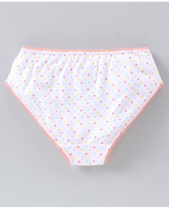 Pine Kids Anti microbial & Bio wash Panties Dot Print Pack of 3 - Pink White