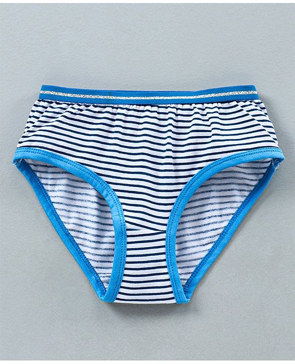 Pine Kids Anti Microbial & Biowashed Panties Pack of 3 - Blue White