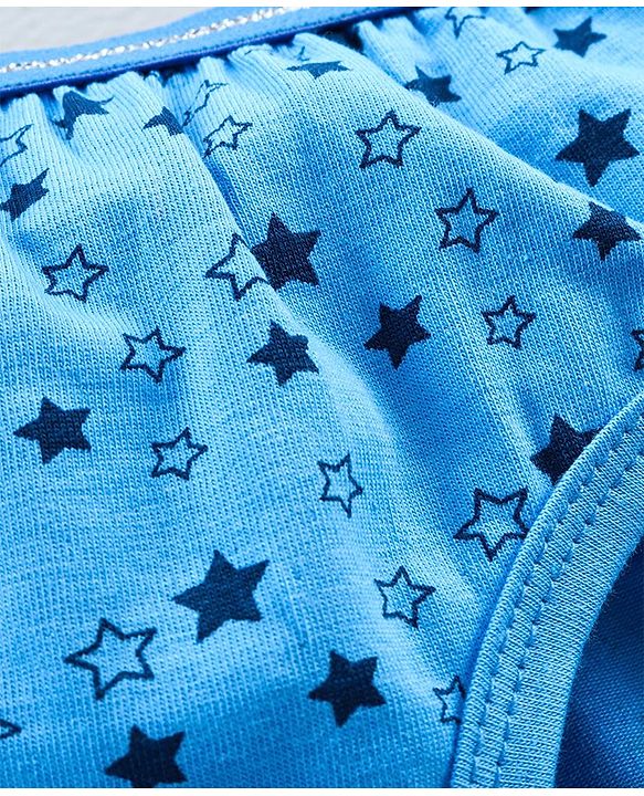 Pine Kids Anti Microbial & Biowashed Panties Pack of 3 - Blue White