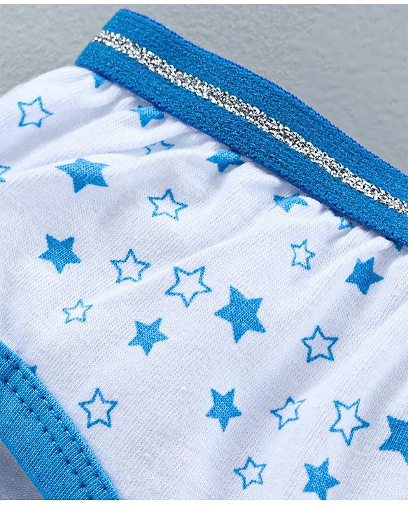 Pine Kids Anti Microbial & Biowashed Panties Pack of 3 - Blue White