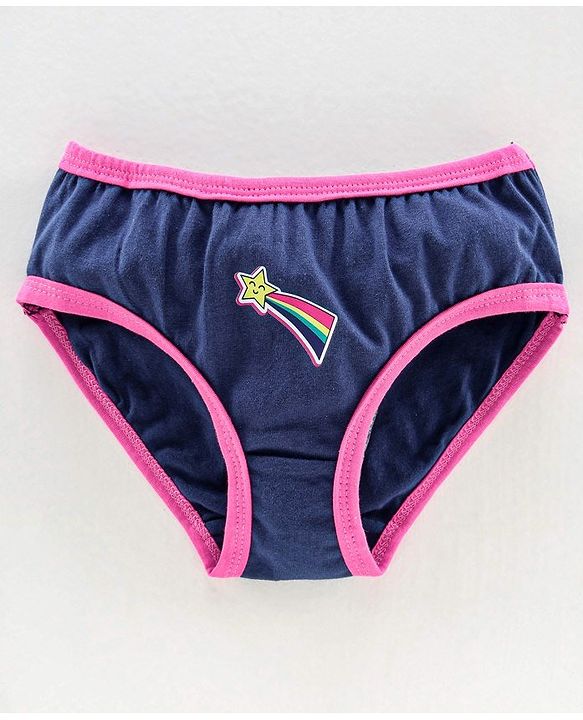 Pine Kids Anti Microbial & Biowash Panties Multiprint Pack of 3 - Pink Blue