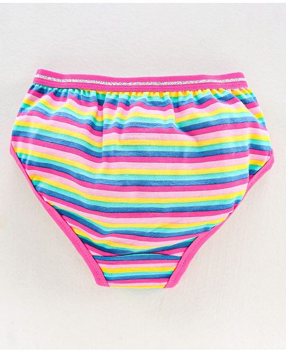 Pine Kids Anti Microbial & Biowash Panties Multiprint Pack of 3 - Pink Blue