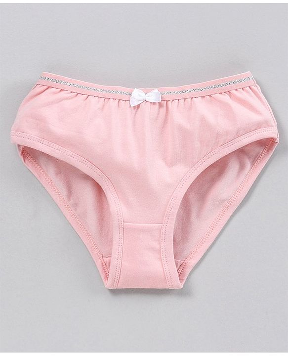 Pine Kids Anti Microbial & Biowashed Panties Pack of 3 - Pink White