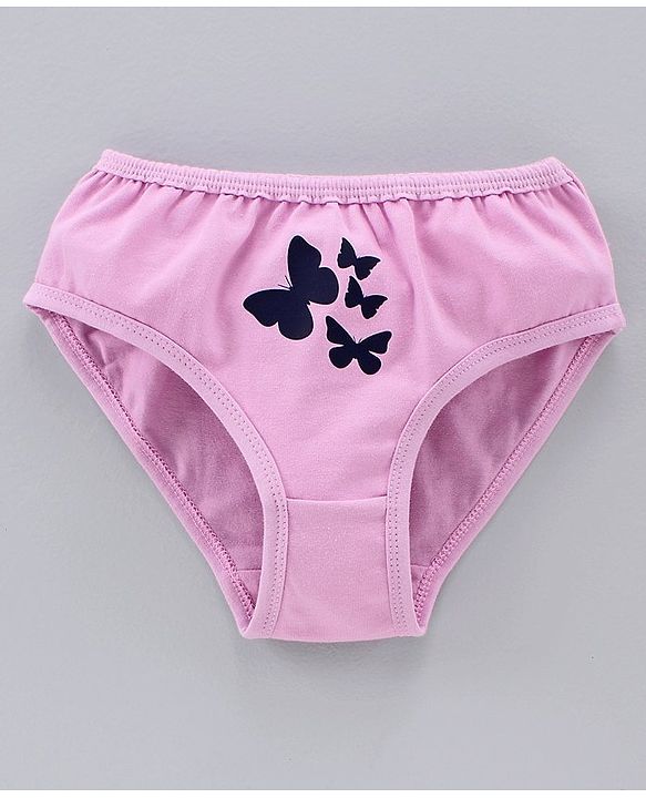 Pine Kids Anti Microbial & Bio Wash Hipster Panties Butterfly Print Pack of 3 - White Rose Pink