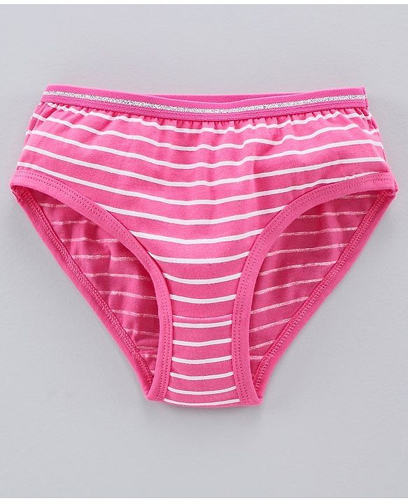 Pine Kids Anti Microbial & Bio Wash Hipster Panties Butterfly Print Pack of 3 - White Rose Pink